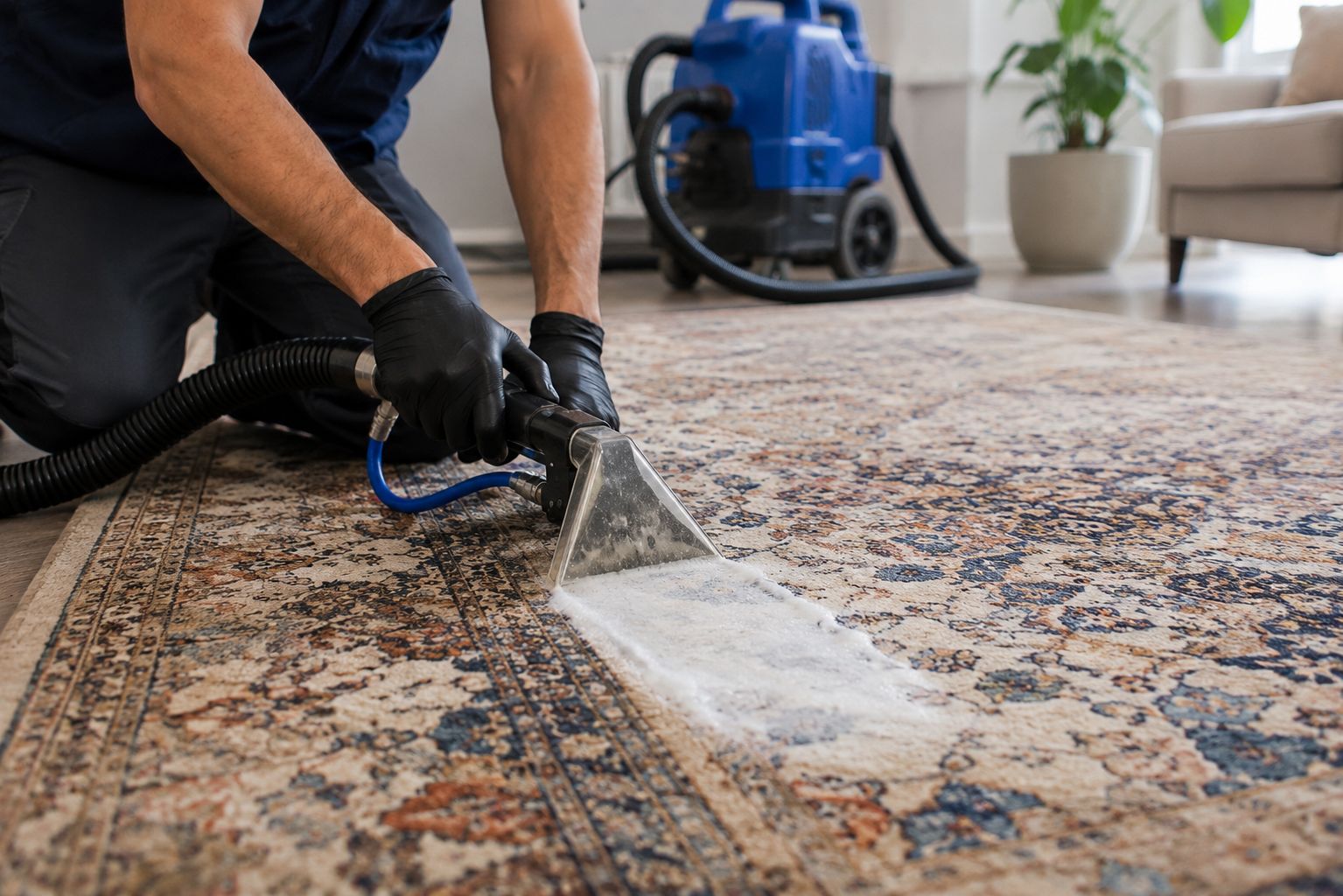 Rug cleaning process Spartanburg SC